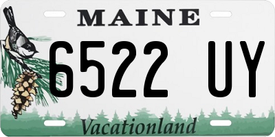 ME license plate 6522UY