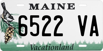 ME license plate 6522VA