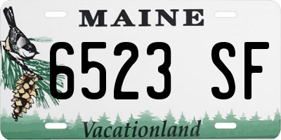 ME license plate 6523SF