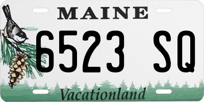 ME license plate 6523SQ