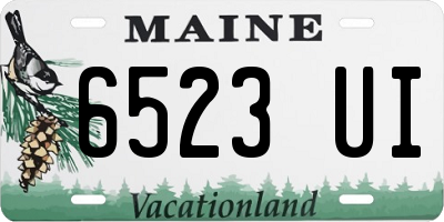 ME license plate 6523UI