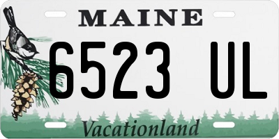 ME license plate 6523UL