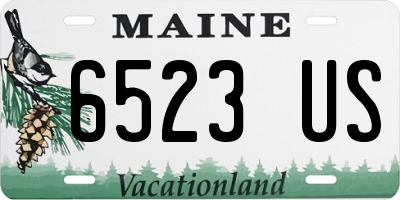 ME license plate 6523US