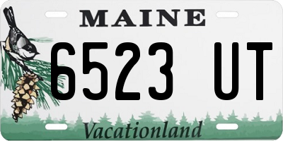 ME license plate 6523UT