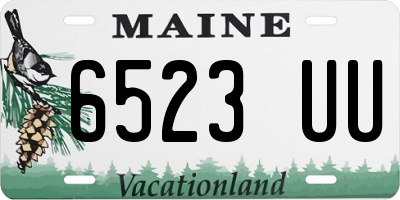 ME license plate 6523UU