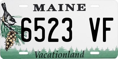 ME license plate 6523VF