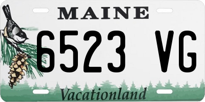 ME license plate 6523VG