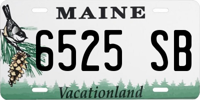 ME license plate 6525SB