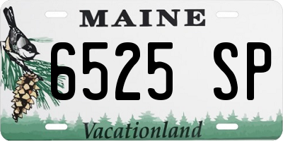 ME license plate 6525SP