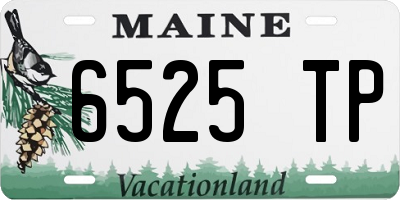 ME license plate 6525TP