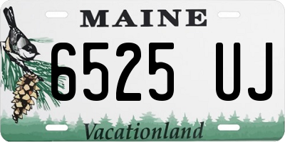 ME license plate 6525UJ