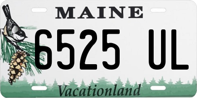 ME license plate 6525UL