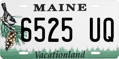 ME license plate 6525UQ