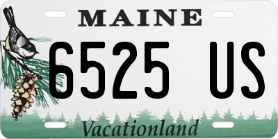 ME license plate 6525US