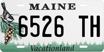 ME license plate 6526TH