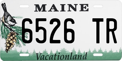ME license plate 6526TR
