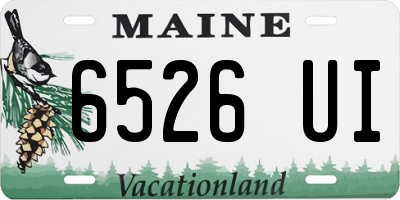 ME license plate 6526UI