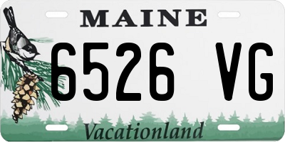 ME license plate 6526VG