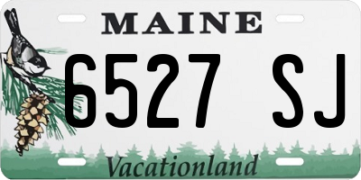 ME license plate 6527SJ