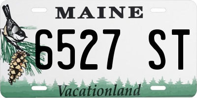 ME license plate 6527ST
