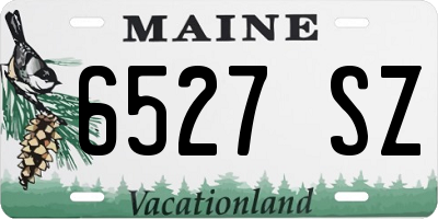 ME license plate 6527SZ
