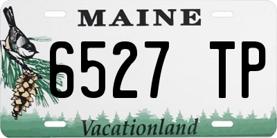 ME license plate 6527TP