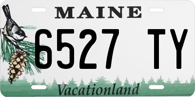 ME license plate 6527TY