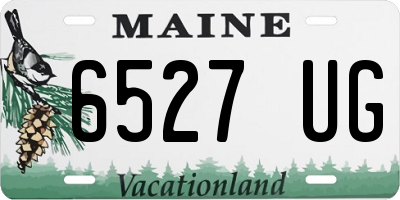ME license plate 6527UG