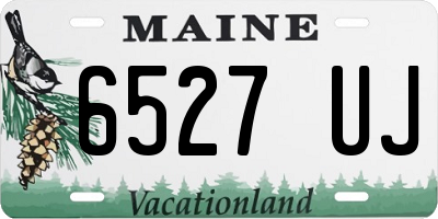 ME license plate 6527UJ