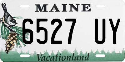 ME license plate 6527UY