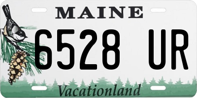 ME license plate 6528UR