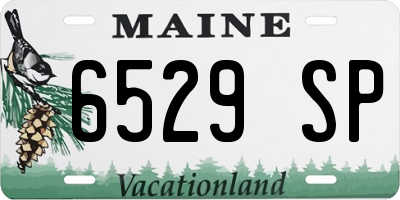 ME license plate 6529SP