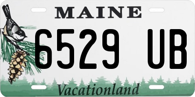 ME license plate 6529UB