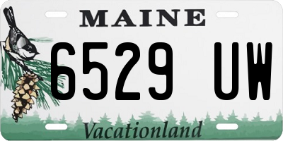 ME license plate 6529UW