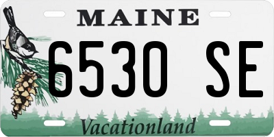 ME license plate 6530SE
