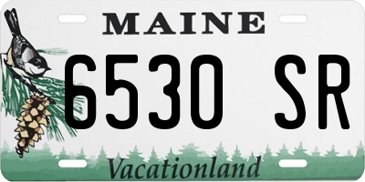 ME license plate 6530SR