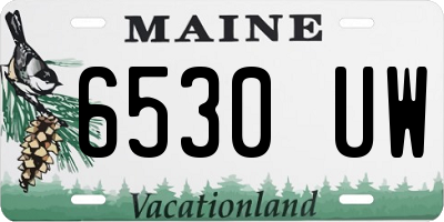 ME license plate 6530UW