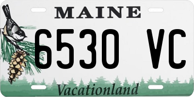 ME license plate 6530VC