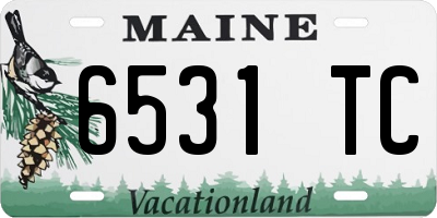 ME license plate 6531TC