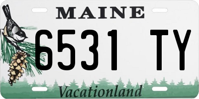 ME license plate 6531TY