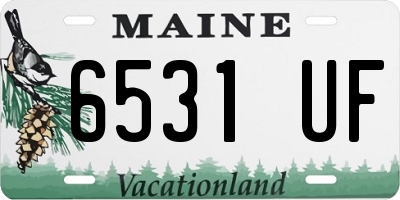 ME license plate 6531UF