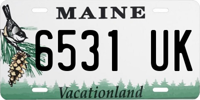 ME license plate 6531UK