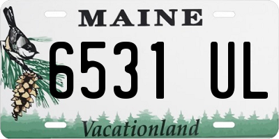 ME license plate 6531UL