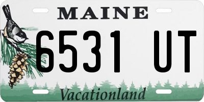 ME license plate 6531UT