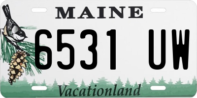 ME license plate 6531UW