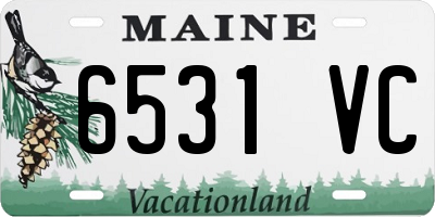 ME license plate 6531VC