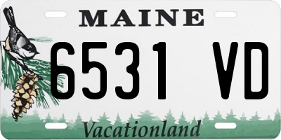 ME license plate 6531VD