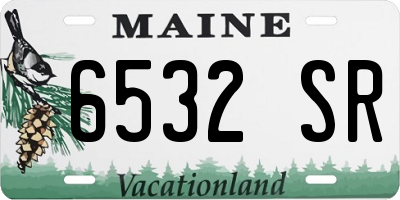 ME license plate 6532SR
