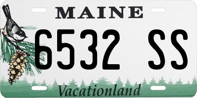 ME license plate 6532SS