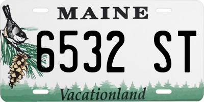 ME license plate 6532ST